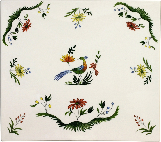 Gien Oiseaux de Paradis Platte rechteckig 29,5x26,5cm