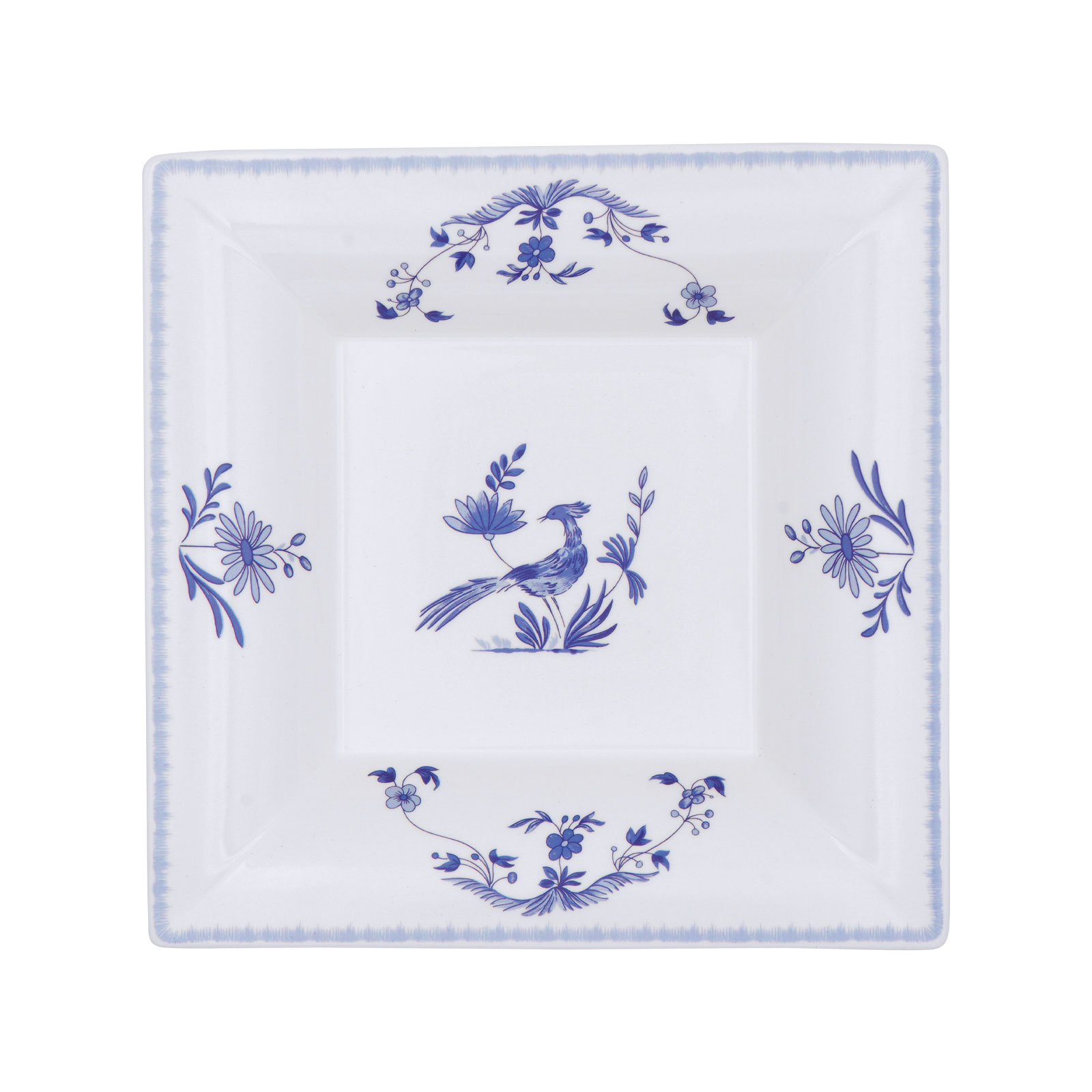 Gien Paradis Bleu Schale quadratisch tief XL