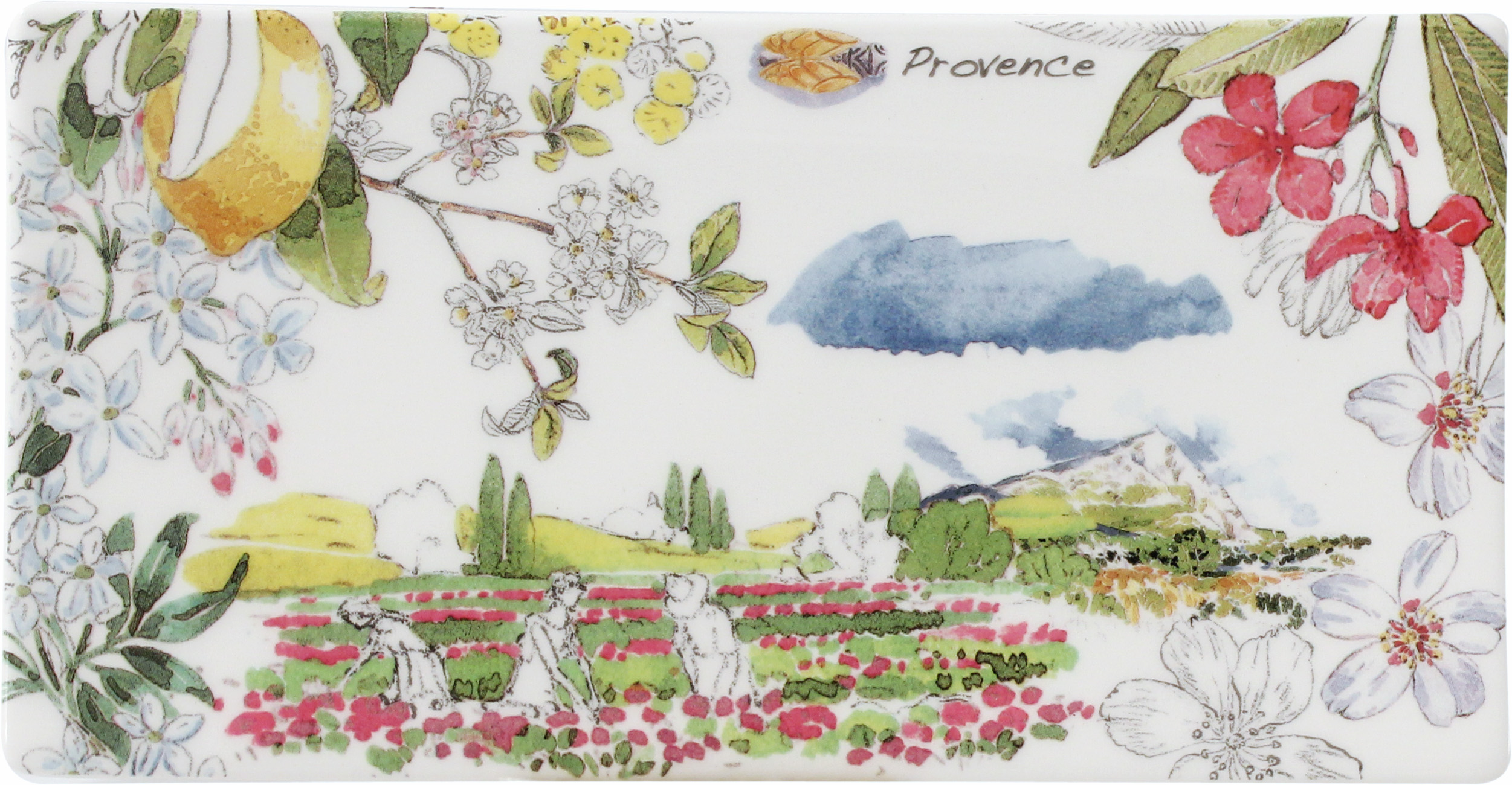 Gien Provence Platte rechteckig 19,3x10cm